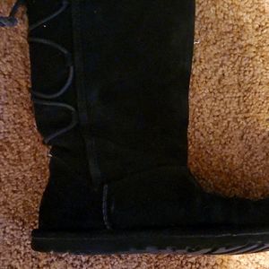 Ugg black suede boots size 6